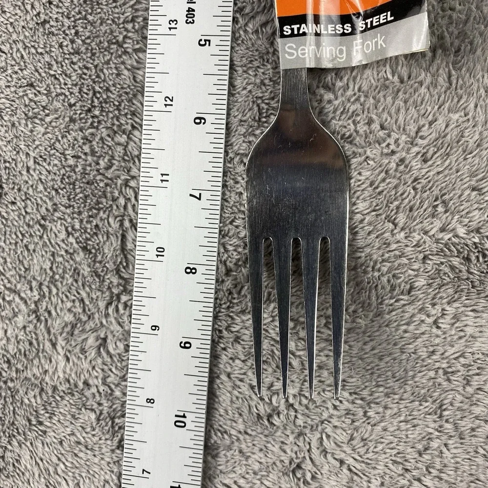 Stainless Steel Large Serving Fork Hanging Handle 9